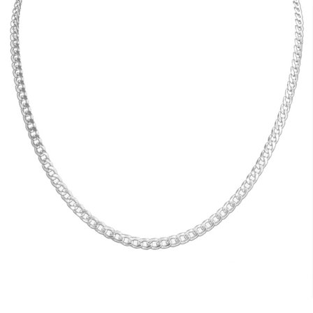 Sølvkæde halskæde halskæde kæde link sølv 4,5 mm