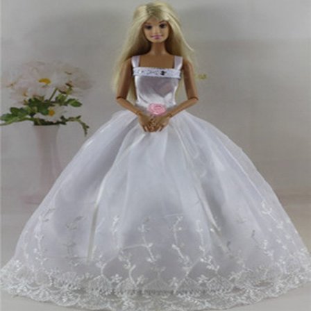Docka Bröllopsklänning Docka Kjol 7 7
