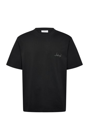 Lindbergh Oversized O-Neck Signature Tee S/S - Black - XL