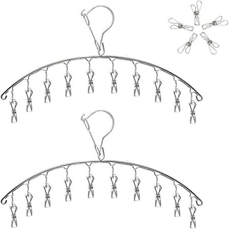 Rustfrit stål hængende tørrestativ, sokkestativ, So