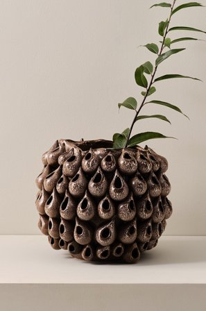 Jotex - Vase Høyde 31 Cm Sjokoladebrun - BLOWFISH - Kjøp Vaser hos Jotex