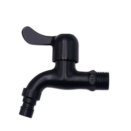 Outdoor Faucet 304 Stainless Steel Black Wall Mount Faucet Garden Water Tap For Bathroom1pcsblack)