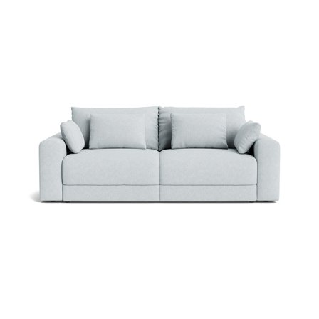 Orlando XL 3 personers sovesofa, opbevaring - Aragon Krystal blå - 255x126x94cm - Sofa, sovesofa - Med Bonell fjedre, PU skum og Nozag fjedre