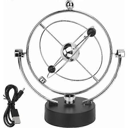 Kinetic Asteroid Elektrisk Astronomisett Perpetual Motion Machine USB Batteridrevet