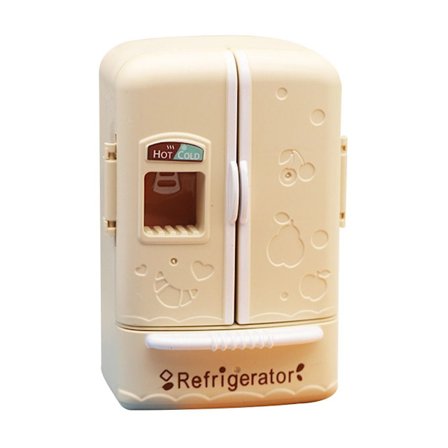 Miniature Køleskab Køleskab Køleskab Model BEIGE