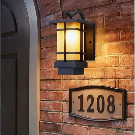 LED-vägglampa Modern Utomhusarmatur Vägglampa IP65 Vattentät