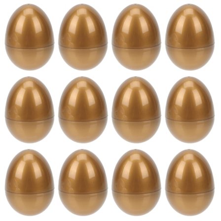 12 kpl tyhjiä muovisia munia Metalliset tyhjiä munia Pääsiäisyllätysmunia Metalliset pääsiäismunat