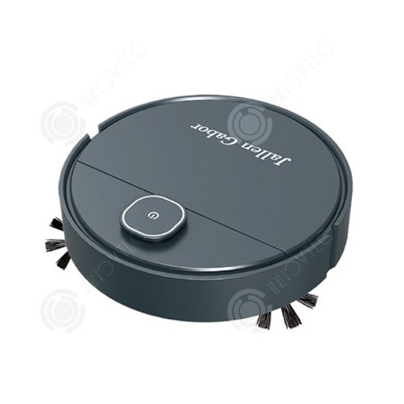 Robotdammsugare TD 5 i 1 Stark kraft 1300Pa Batteri 1200mAh automatisk dammsugare USB-laddning En-knapp-start svart