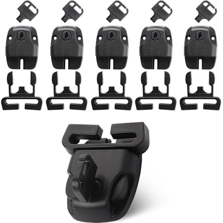 6-delt sett med klipslås for spa-lokk, erstatningslås for spa-lokk, lås med nøkkel og skyver, maskinvare