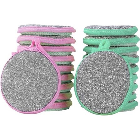 5/10 stk. dobbeltsidet opvaskesvamp pande gryde opvaskesvampe husholdningsrengøringsværktøjer køkkenbordsservice opvaskebørste