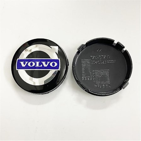 Abs Plast Cover För Volvo Cap Volvo Volvo Hub Car Logo 64mm-volvo Blå Och Svart