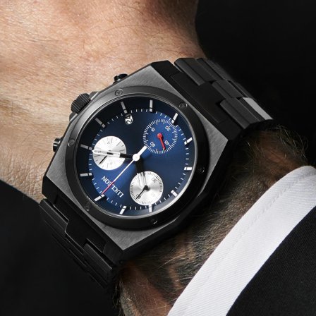 Montre chronographe Lennon Ray en acier inoxydable pour hommes - Montres bracelet