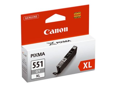 CANON Bläckpatron, PIXMA CLI-551XL GY, 6447B001, ChromaLife100+, grå, singelförpackning, hög kapacitet - Lyreco - Toner och bläck - Bläckpatroner - 