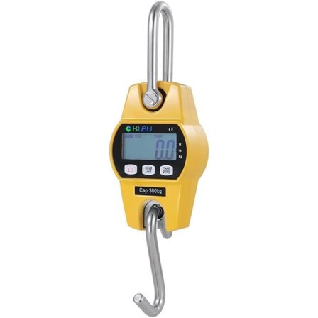 Kranvåg, Klau minilyft 300 kg / 600 lb Industriell kraftig digital hängvåg Gul för hemmafabrik