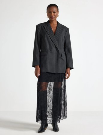 Lindex Skirt Ivana Lace - Black - L