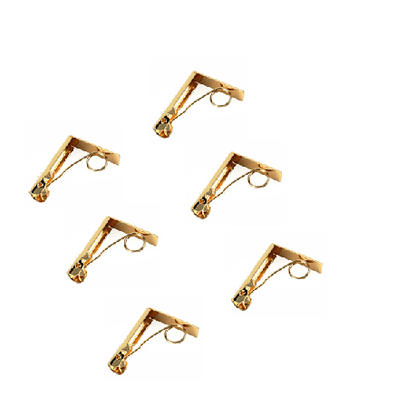 4 stk. Dugklemmer, Rustfrit Stål Dugklemmer Fjederbelastet