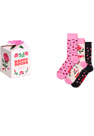 Happy Socks 3-Pack Mother’s Gift Set Sockor Unisex Rosa 36-40