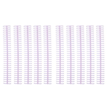 10 stk. Lilla Plastik Bindingsrygge Spiraler Kamme 30 Huller 1/2 Tomme Diameter til Løse Blade