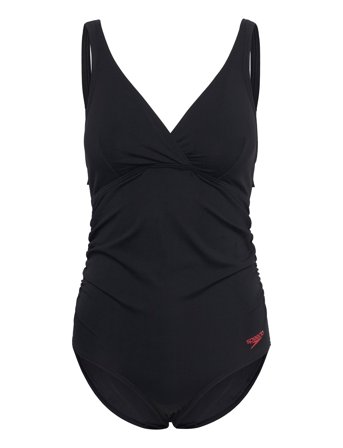 Speedo Womens V Neck Maternity U Back - Black - XS