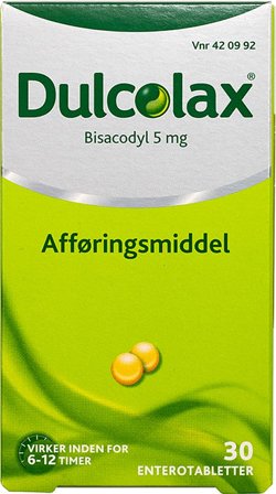 Dulcolax Enterotabletter 5 mg 30 tabl., Medicin & Pleje, Håndkøbsmedicin, Forstoppelse