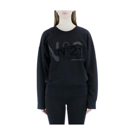 N21 Logo sweatshirt , Zwart , Dames , Maat: S