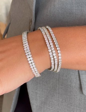 SNÖ of Sweden Siri Stone Bracelet - Silver - ONE SIZE