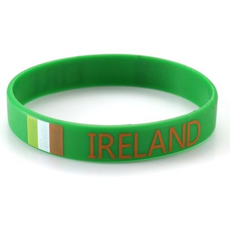 Irlanti Vihreä Pyhän Patrickin Päivä Jalkapallon MM-Kisat Olympialaiset Silikoni Rannekoru Urheilufaneille