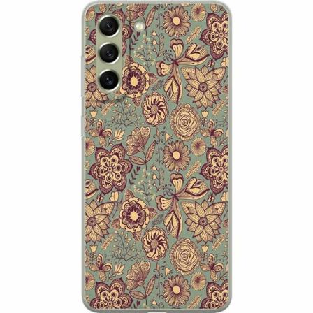 Samsung Galaxy S21 Fe 5g Mjukt Skal - Vintage Flowers