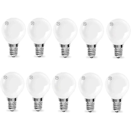 G45 E14 Golfpallolamppu 40W Acornille, Classic Mini Globe Pearl Pyöreät Hehkulamput (10 kpl)