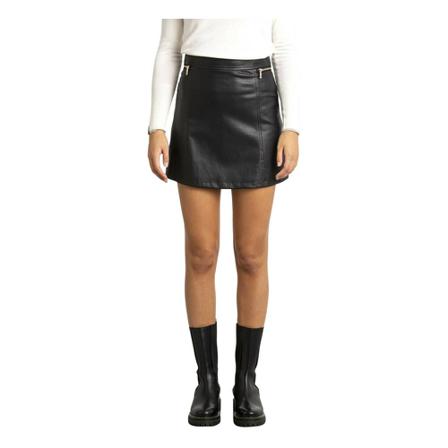 Liu Jo Coated Skirt_40 Sort, Dame