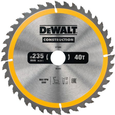 Dewalt DT1951 Savklinge 24T, 184x20mm, Maskintilbehør & forbrugsvarer