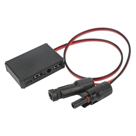 Solpanel USB spänningsstabilisatoradapter med typ C DC USB-gränssnitt för solsystemstelefonladdning