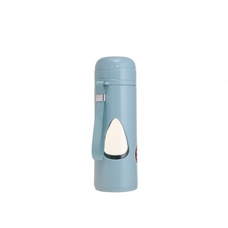 Veden tippuva kaksinkertainen lasikuppinen palovammojen ja putoamisen estävä urheilukuppi opiskelijoiden teekuppi toimisto 480ml sininen