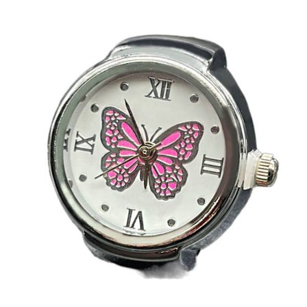 Finger Rings Klockor Ring Watch ROSE RED