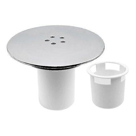 Dusjrist Cover, Dusj Plugg Hulldeksel 90mm/115mm Plugg Avløp Utskifting Hull Krombelagt Fini