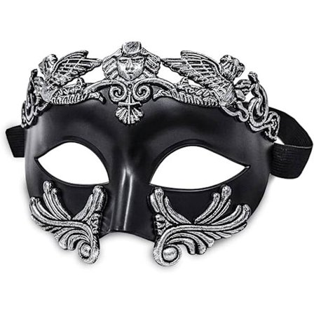Maskebalmaske til mænd - Græsk, romersk, Mardi Gras venetiansk maske