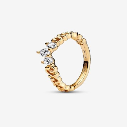 Pandora - Regal Swirl Tiara -sormus - 14k kullattu