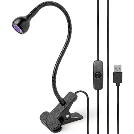 Nageltorkare Uv-lampa, Usb 3w Uv Led, För Mobiltelefon Och Kretskortsreparation (svart)