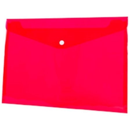 Tetis kuvert A4 PP med röd tryckknapp (12 stycken) BT611-C