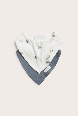 Newbie | Śliniaki w zwierzęta 2-pak | Offwhite