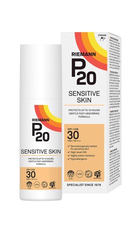 P20 Riemann Solcreme Sensitive SPF 30 100 ml, Skincare, Solcreme, Solcreme Til Ansigtet