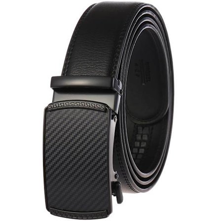 Sort Bælte Mænd, Ægte Læder Beklædningstilbehør Bælter til Mænd, Fas[PL]