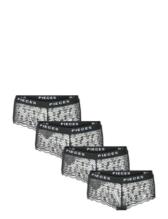 Pieces | Pclogo Lace Hipster 4-Pack | S