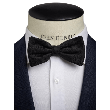John Henric Bow Tie Formal Pre Tied Accessoarer Herr Svart ONESIZE
