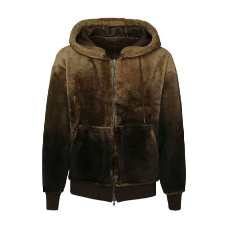 Salvatore Santoro, Faux Fur & Shearling Jackets Bruin, Heren, Maat:M
