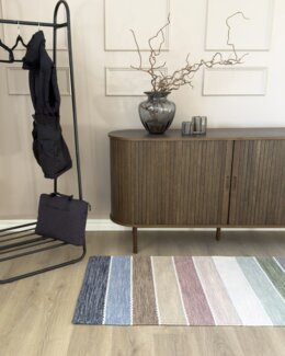 Garnmatta Nyhamn Multi Multi - 75x320 cm - KM Carpets