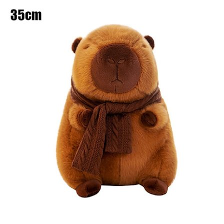 Skjerf Capybara Plysjleketøy Capybara Kosedyr Plysjleketøy