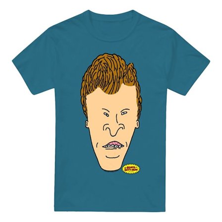 Beavis & Butthead Herr Huvudbild T-Shirt XXL Skiffergrå
