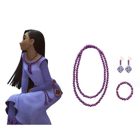 Cartoon Lila Örhängen Set om 3