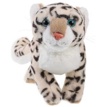 Pehmeä lumileopardi pehmolelu lumileopardi lelu sarjakuva eläinlelu suloinen pehmeä pehmolelu[CO]